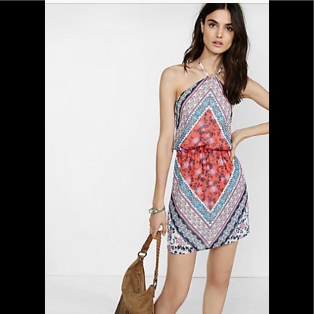❤️ Express printed halter dress ❤️